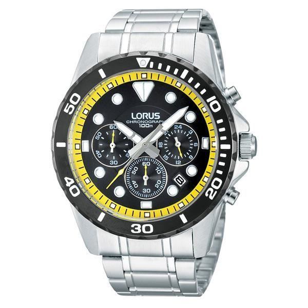 Herreur - LORUS WATCHES - RT335BX9 - Quartz - Analog - Sort silikone