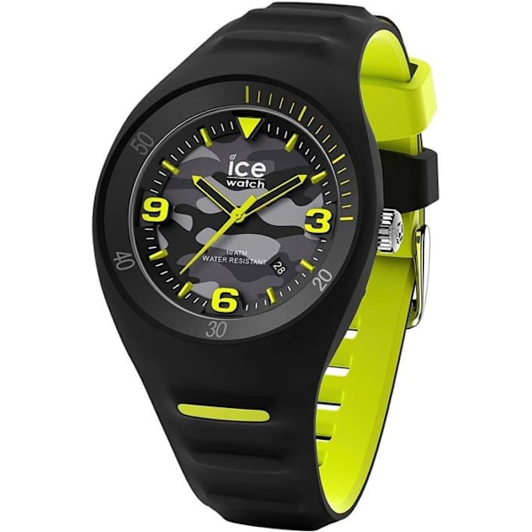 Klocka - Ice-Watch - P. Leclercq Black army - Silikon - Svart - Analog. Svart, fluorescerande gul