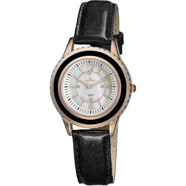 Damsklocka - RADIANT - NY BLOMMA RA218602 - Kvarts - Analog - Lackad Läder
