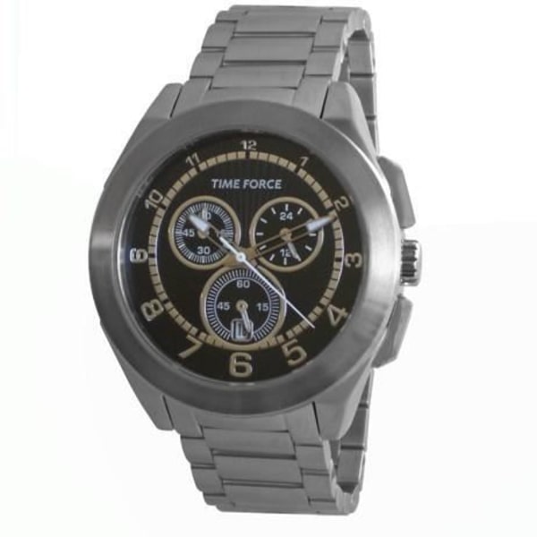 Ur - Time Force - TF3009M01M - Kvarts - Analog - Sort Stål