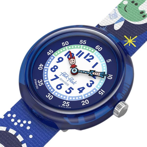 Drengur - Flik Flak - Børneur Flik Flak Croconauts - Armbåndets farve: Blå - Blå