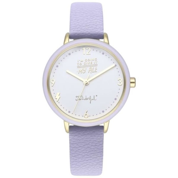 Kvindeur - MR WONDERFUL - WONDERFUL TIME WR20301 - Kvarts - Analog - Lilla Lila