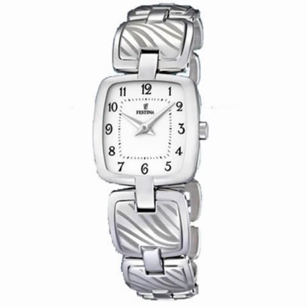 Ur - FESTINA - F16595/5 - Kvarts - Analog - Hvidt stål Vit