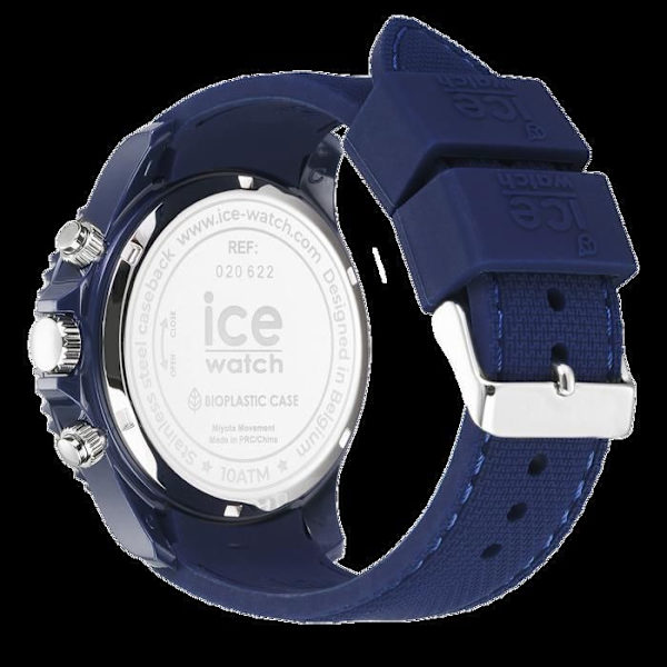 Ice Watch - Herre - 020622 - Blå Silikone - 44mm - 10 bar Blå