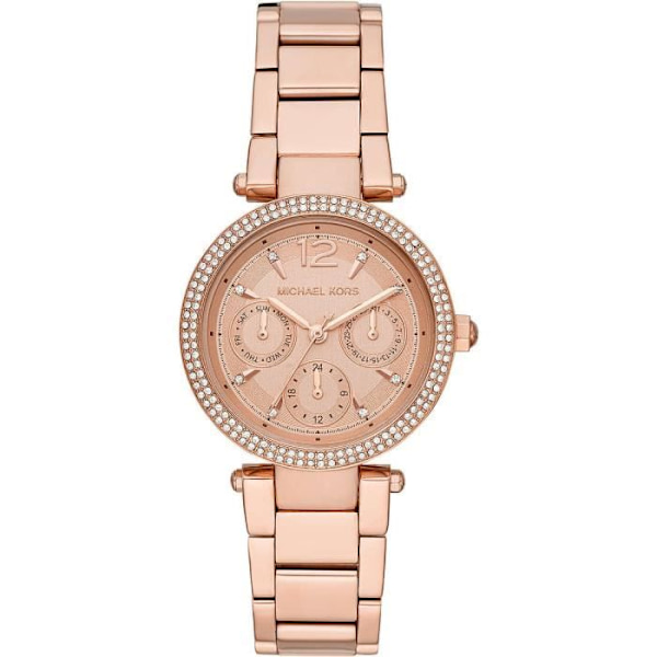 Multifunktionsur - MICHAEL KORS - Parker - Rustfrit stål - Roséguld - Vandmodstand 10 ATM Rose guld