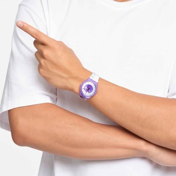 Ur - SWATCH - Frieza X Collection Dragon Ball Z - Silikone - Lilla - Kvarts Kvartsrörelse