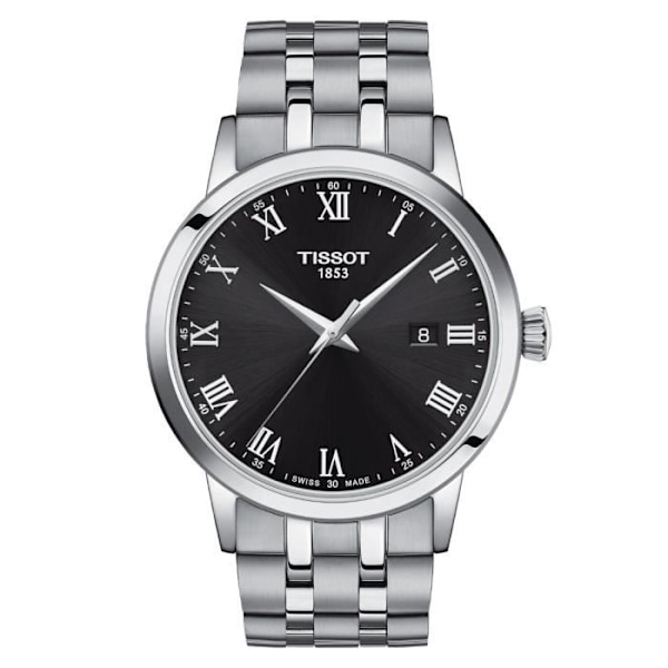 Tissot klocka Classic Dream 42mm svart kvartsstål T129.410.11.053.00