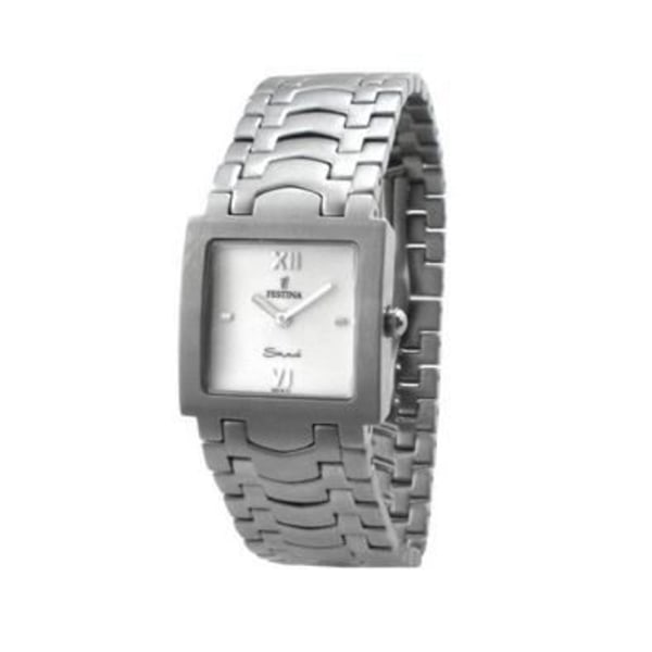 Klocka - FESTINA - F16018-1 - Kvarts - Analog - Vitt stål