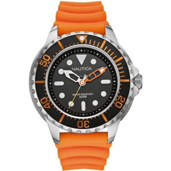 Ur - Nautica - A18633G - Analog - Quartz - Sort Gummi