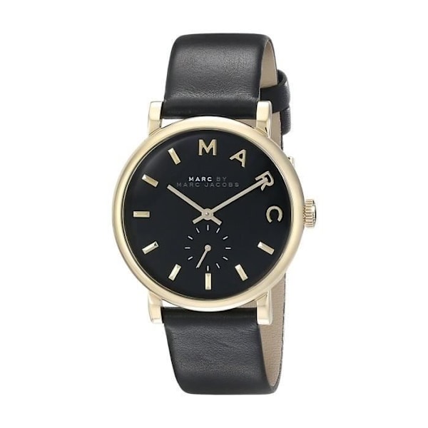 Damklocka - Marc Jacobs - MBM1269 - Kvarn - Analog - Svart läder
