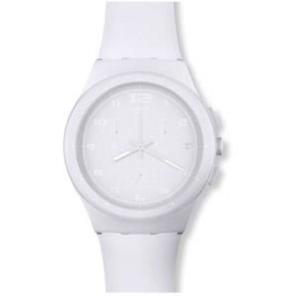 Klocka - Swatch - SUSW400 - Kvarts - Vit - Silikon - Rund Vit