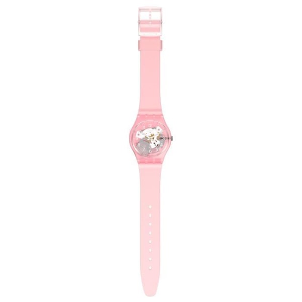 Kello - Swatch - SKYDAWN - 41mm - Silikoni Roosa - Vesitiiviys 30 Atm Pink, gennemsigtig