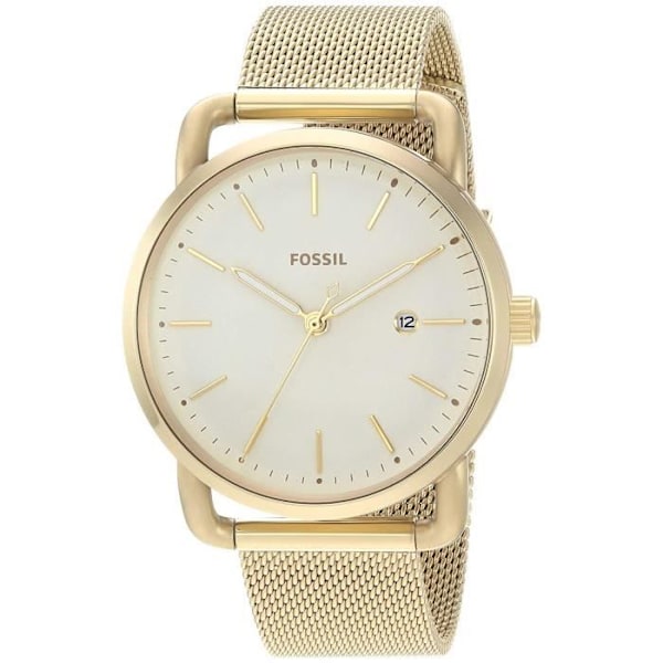 Fossil Commuter Dame 34 mm guld rustfrit stål armbånd kvartsur ES4332