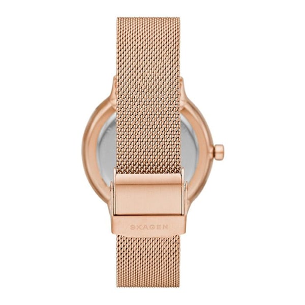 Skagen Watch - Dam - SKW2918 - Ip-rosé rostfritt stål - Vit urtavla - Vattentät 3 Atm Ip-rosé