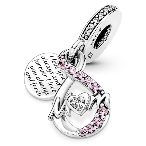 Charm vedhæng - Pandora - 791488C01 - Sølv - Grå - Damer Grå
