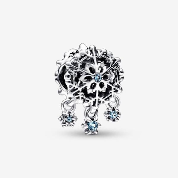 Charm-riipus - PANDORA - Jäätikköflokoni - Hopea - Valkoinen - Nainen