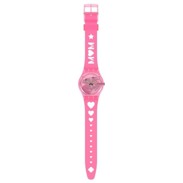 Klocka - SWATCH - ÄLSKAR MED HELA ALFABETET - 34mm - Vattentät 30 Atm - Unisex Blå vit