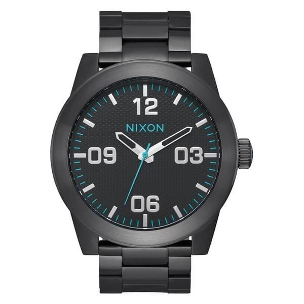 Ur - Nixon - A346602 - Ø 48 mm - Rustfrit stål - Vandtæthed 10 Atm Svart