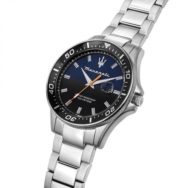 Ur - Maserati - R8853140001 - Kvarts - Analog - Urkasse af rustfrit stål Silver, blå, orange, vit