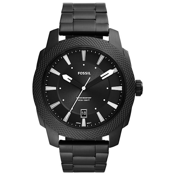 Fossil herreur FS5971 - Sort rustfrit stål - Vandtæt 10 Atm Svart