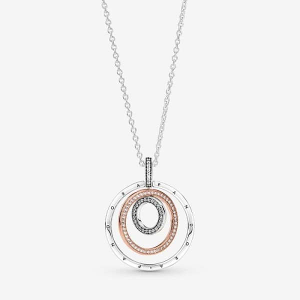 PANDORA Tvåfärgade Circles Hänge & Halsband 389483C01-60