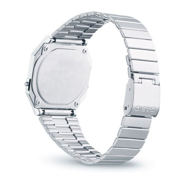 CASIO Collection A700WE-1AEF solklocka, chrono, nedräkning, larm - Grå - Dam Stål