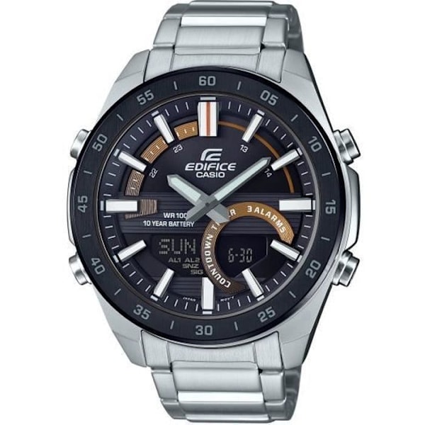 CASIO Edifice ERA-120DB-1BAVEF Watch - Télémémo 30 - Chrono - Nedtælling - Snooze - Alarmer Silver