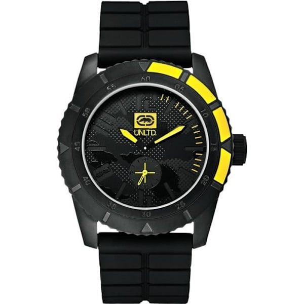 Herreur UNLTD BY MARC ECKO E13541G1 - Silikone rustfrit stål - Sort - Kvarts - Analog sort