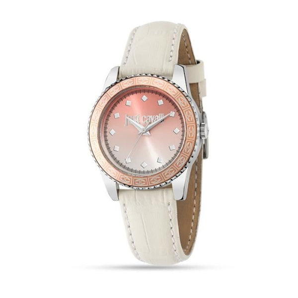 Ur - Just Cavalli - R7251202507 - Kvinde - Læder - Quartz - Pink Rosa