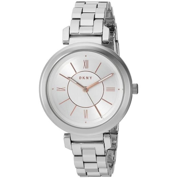 DKNY 34MM REMFRIT STÅLREM OCH BOTT FÖR DAM QUARTZ WATCH NY2582