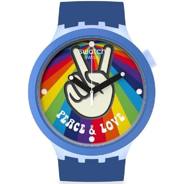 Klocka - Swatch - The Originals Bio-reloaded - BioCeramic - 47 mm - Vattentät 3 ATM blå