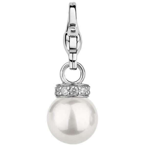 Charm - Ti Sento - 8099PW - Sølv - Hvid - Kvinde