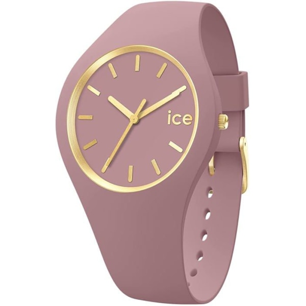 Kello - ICE WATCH - Ice Glam Brushed Fall rose Small - Silikoni - Analoginen - Pyöreä Lyserød