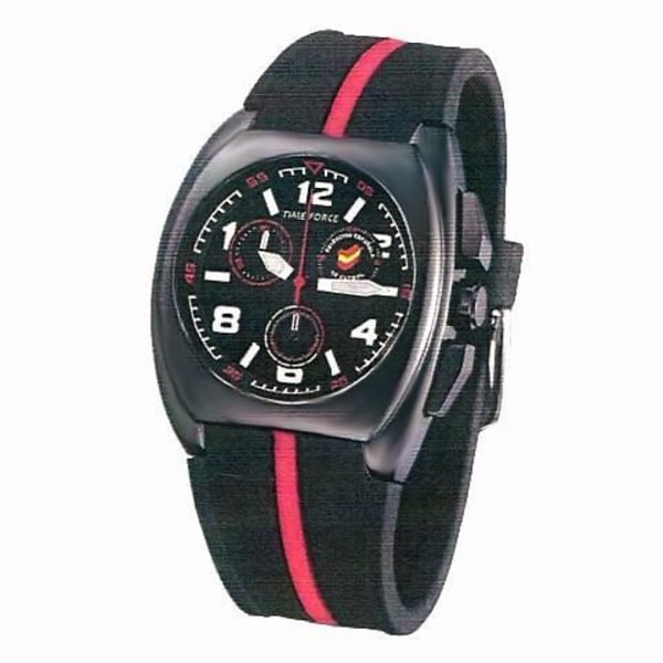 Kello - Time Force - TF3269M14 - Kvartsi - Analoginen - Musta