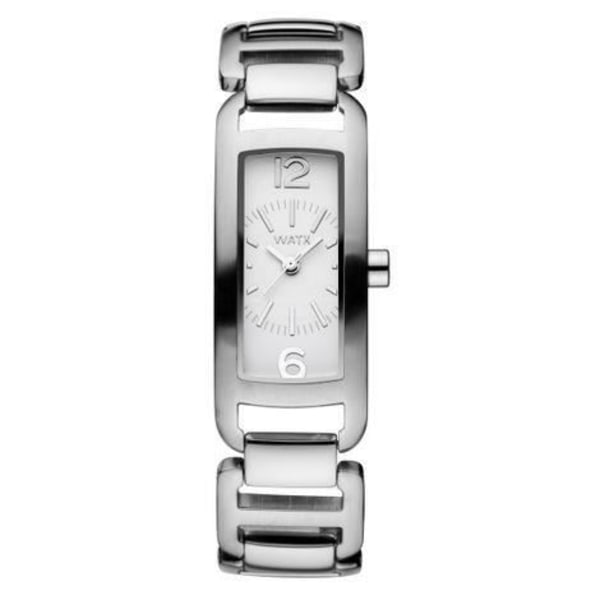 Damklocka - WATX - LUNGO RWA0621 - Kvarts - Analog visning - Vitt läder