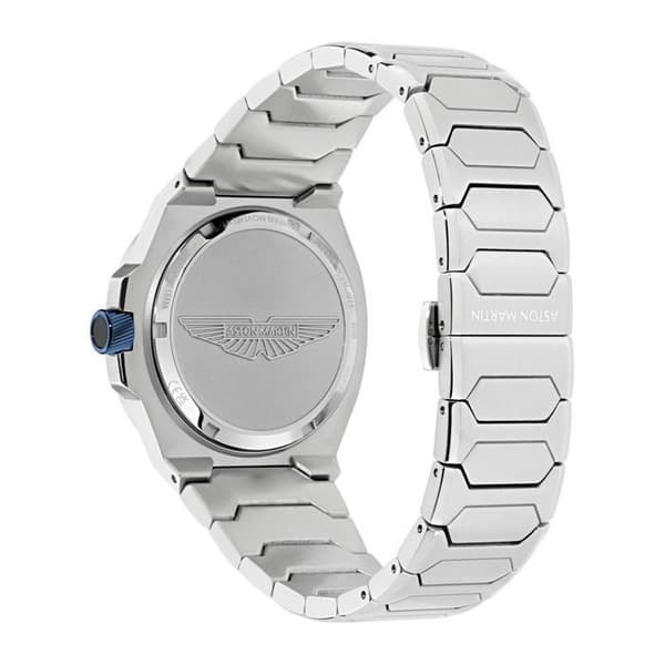 Ur - ASTON MARTIN - MTIG2S605 - Kasse 42 mm - Blå urskive - Armbånd i rustfrit stål Pengar