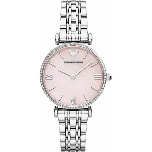 Kello - Emporio Armani - AR1779 - Musta - Teräs - Vedenpitävyys 5 ATM Svart silver