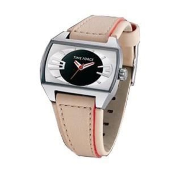 Kello - Time Force - TF2924L06 - Kvartsi - Analogi - Musta Nahka
