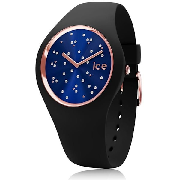 Ice-Watch - ICE cosmos Star Deep blue - Sort dameur med silikonerem - 016298 (lille)