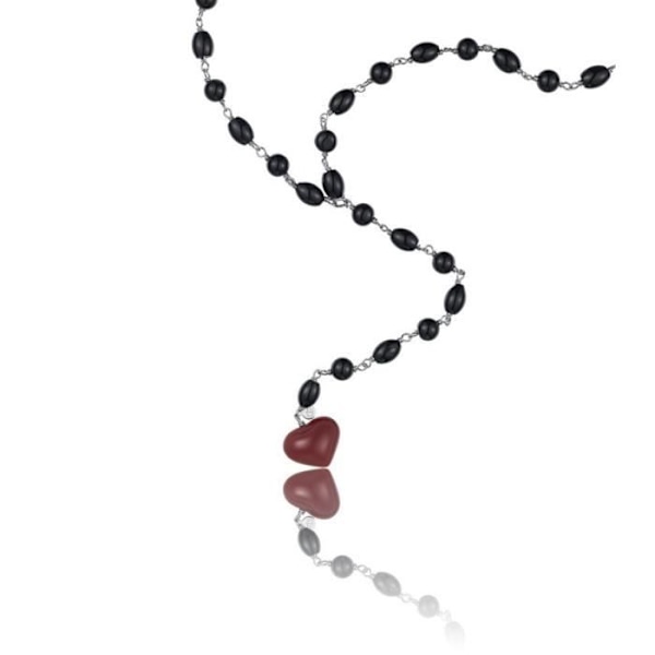 Collier - Time Force - TJ1238C01 - Sølv - Sort - Dame
