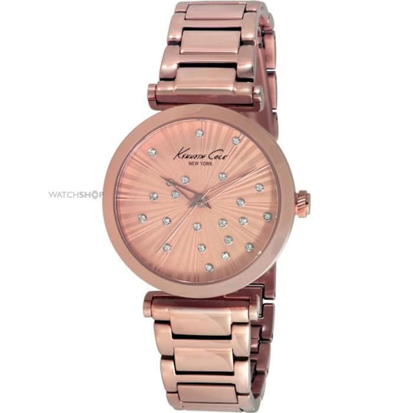 Klocka - Kenneth Cole - KC0019 - Kvarts - Alfanumerisk - Roséguld