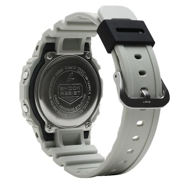 Casio - Herreur - Quartz - Digital - Sort plastikrem - DW-5600CA-8ER grå