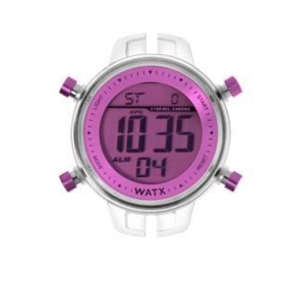 Klocka - WATX - RWA1003 - Kvarts - Digital - Lila läder - Unisex Lila