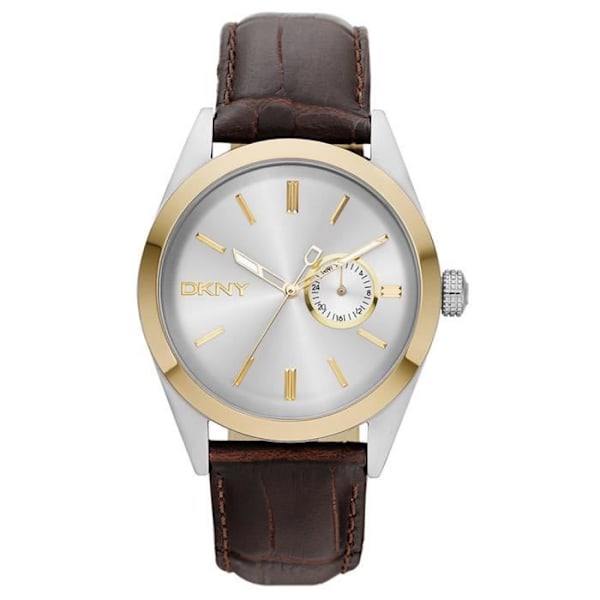 Klocka - DKNY - NY1530 - Silverfärgad - Läder - Analogisk Pengar