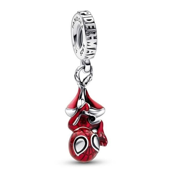 PANDORA CHARMS MARVEL COLLECTION Mod. RIIPPUVA SPIDER-MAN RIIPPU (792323C01) Grå och röd
