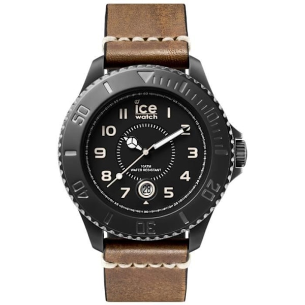 Klocka - Ice-Watch - Ice Heritage Robusta - Läder - Brun - Mineralglas brun, svart