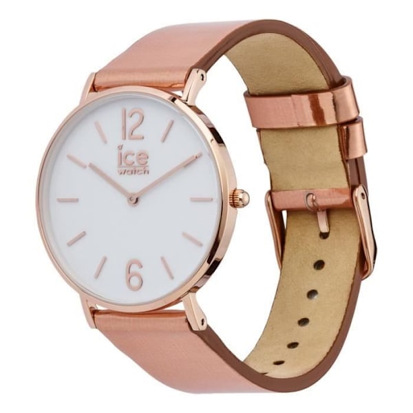 Ur - Ice Watch - City Sparkling - Pink læder - 3 ATM vandtæt - Analogt display Rosa