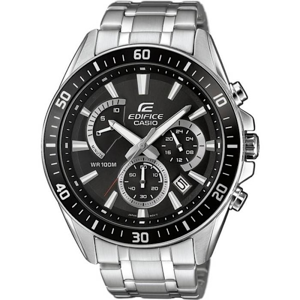 Ur - Casio - EFR-552D-1AVUEF - Sølv - Sort - Kvarts - Analog Silver