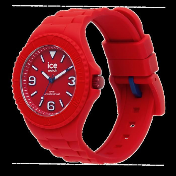 ICE WATCH Herreur - Analog Quartz - Rød silikonerem - Vandtæt 10 Atm Röd