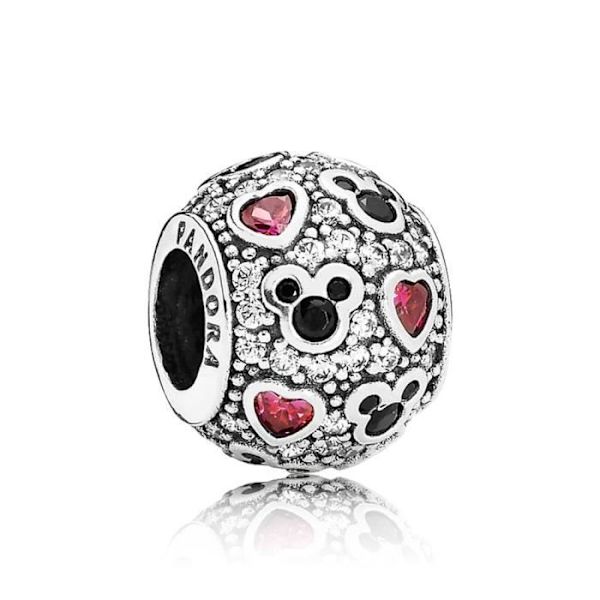 Charm - Pandora - 791457CZ - Hopea - Naiset - Mikki ja kimaltelevat sydämet